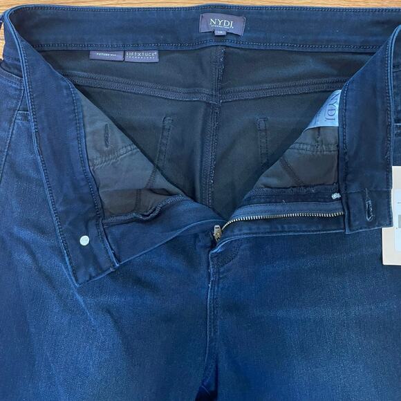 NYDJ Women's Straight Leg Jeans - Dark Blue - Picture 4 of 8